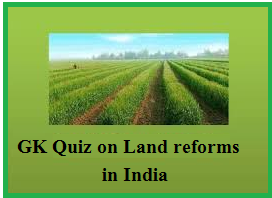 Land reforms in India